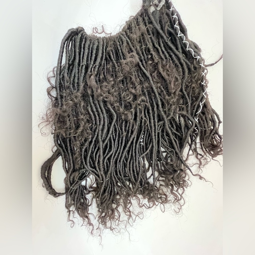 Beautiful Handmade Goddess Faux Locs in color 1b (65 locs in a bundle). 20inches